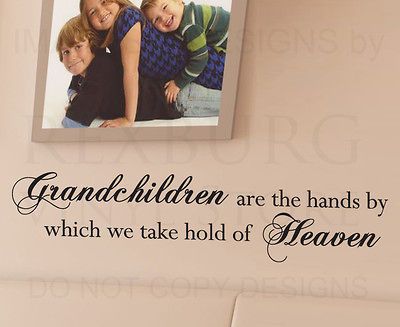 Wall Art Decal Sticker Quote Vinyl Letter Grandchildren Grandparents