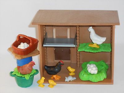 Chicken Coop  Hen  Chi cks  Eggs  Hay Nest  Basket CHOOSE 1