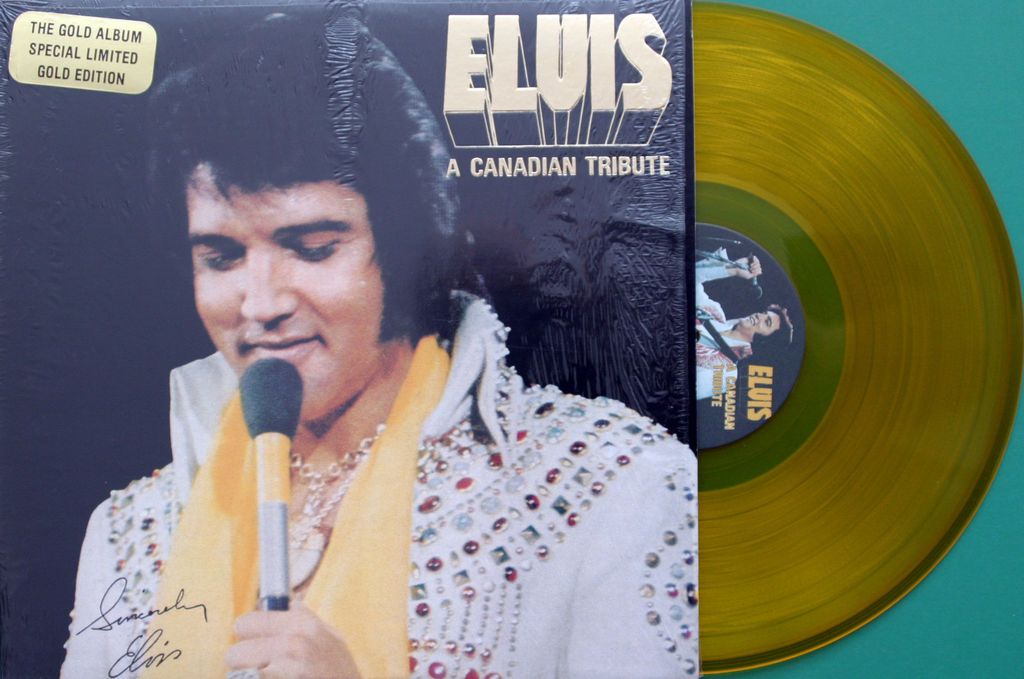 ELVIS PRESLEY A Canadian Tribute YELLOW VINYL W/ Shrink & Photo Inner