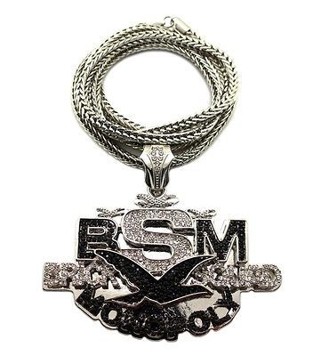 SQUAD MONOPOLY PENDANT & 36 FRANCO CHAIN HIP HOP NECKLACE  MP830