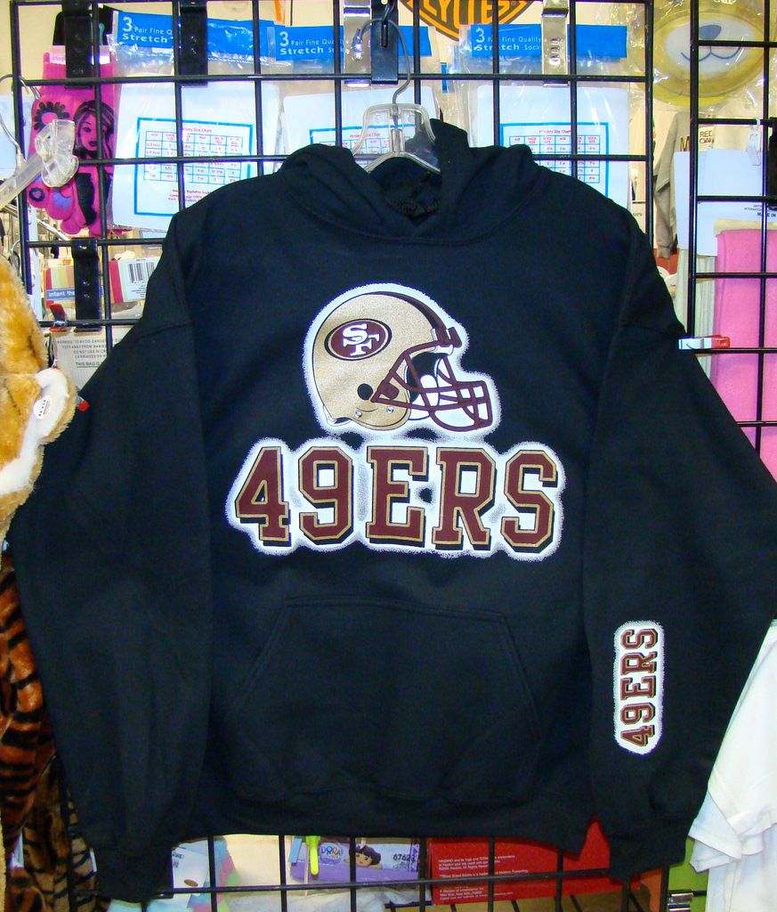 SAN FRANCISCO 49ers, Black HOODIE S, M, L, XL, 2XL, 3XL, 4XL, 5XL