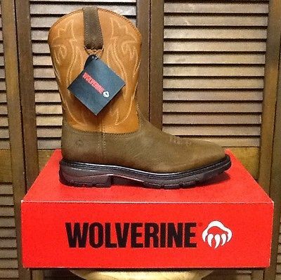 Mens 9.5 M New Wolverine W02785 Javelina Western Wellington Square