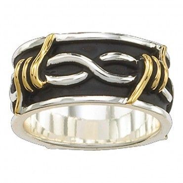 Montana Silversmiths Barbed Wire Ring (RG61491)