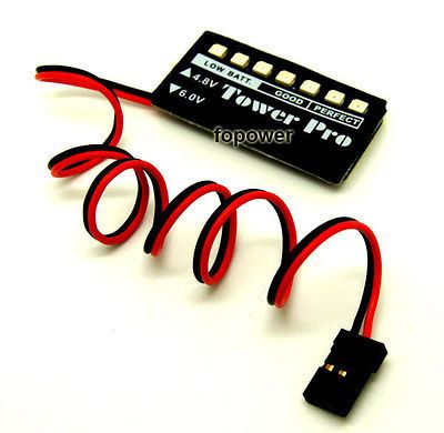 2pcs RC Perfect LED 4.8v 6.0v Receiver battery Futaba Low voltage