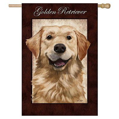 Evergreen Standard flag GOLDEN RETRIEVER 29x43 dog