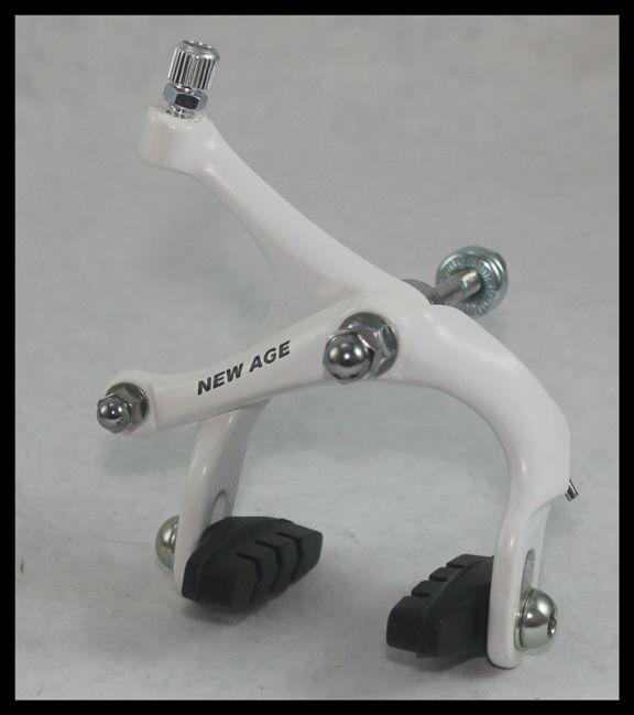 NEW WHITE ALLOY BIKE FRONT CALIPER New Age Fixie Fixed Gear Road