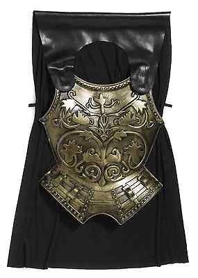 Roman Centurion Gladiator Costume Armor Chest Plate + Cape