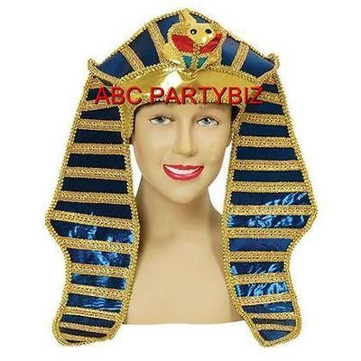 PHARAOH EGYPTIAN KING TUT HEADDRESS MENS BOOK DAY Fancy Dress COSTUME