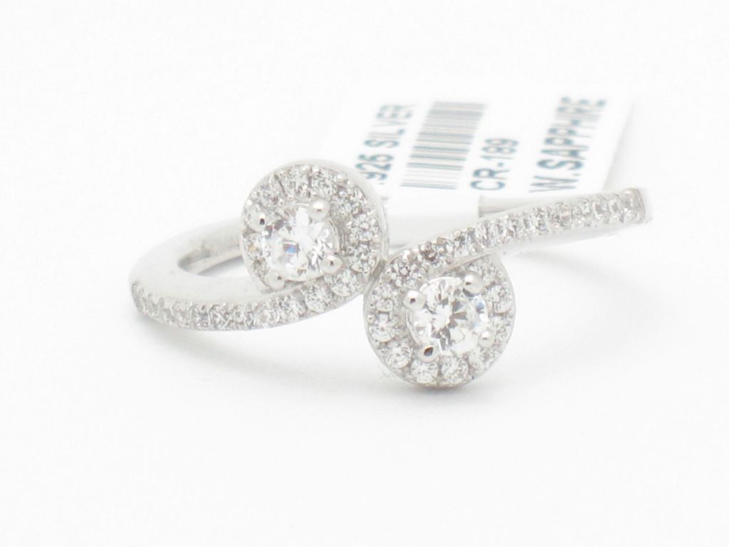 Diamond Engagement Round Shape Semi Mount Halo Pave Set Ring 0.75Ct