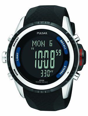 PS7001 Pulsar TechGear Mens Pilot / Altimeter Watch