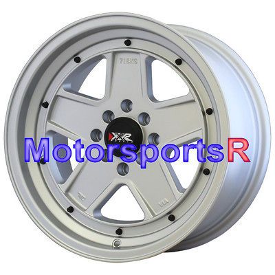 16 16x8 XXR 532 Flat Silver Wheels Rims Deep Dish Lip 4x100 03 04 06