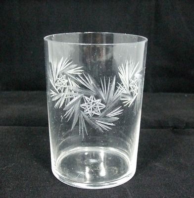 Joska Crystal Joy 2 Cut Star Pinwheel Crystal Tumbler Glass Bavaria