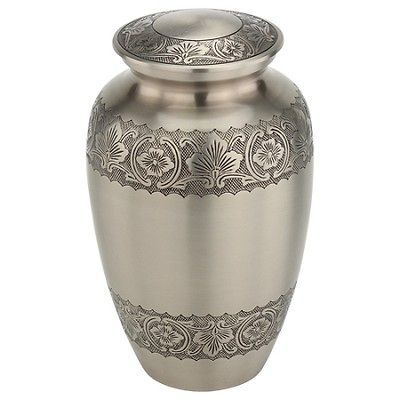 Elegant Pewter Cremation Urn for Ashes