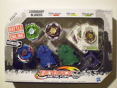 BEYBLADE Metal Fury COSMIC PEGASUS,FANG LEONE,PHANTOM ORION Legendary