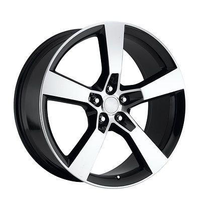 22x9 Camaro SS 2010 2011 2012 2013 Wheels Rims Black with Machined