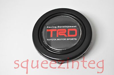 TRD RED HORN BUTTON STEERING WHEEL JDM 2 OPENING CELICA SUPRA COROLLA