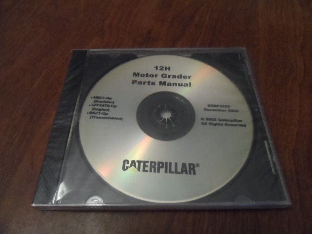 OEM Caterpillar 12H Motor Grader Parts Catalog Manual Disc CD #