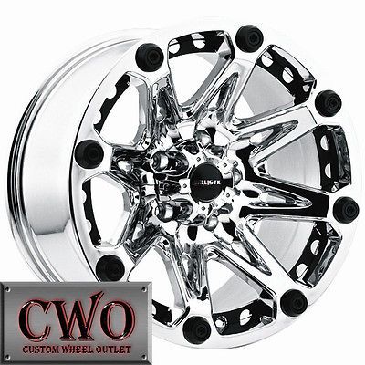 18 Chrome Jester Wheels Rims 6x139.7 6 Lug Titan Tundra GMC Chevy 1500