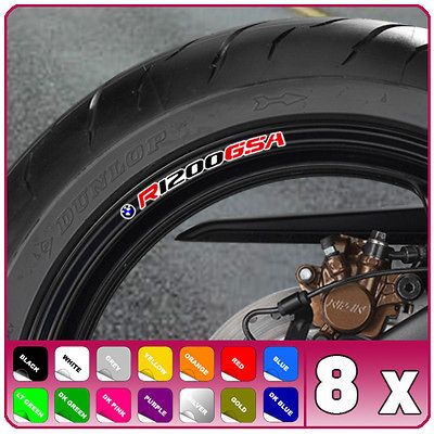 BMW R 1200 GSA ADVENTURE WHEEL RIM STICKERS