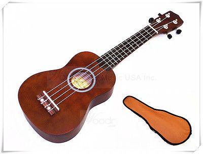 Wooden UKU 280 21 Soprano Ukulele/Geared Tuners/Rosewoo d Fingerboard