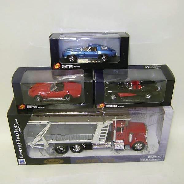 Corvette Diecast & Plastic Vehicles w/ Trailer 132