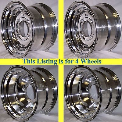 12 Polished Aluminum RIMs WHEELs Kawasaki Prairie SRA 10mm 12x7 4