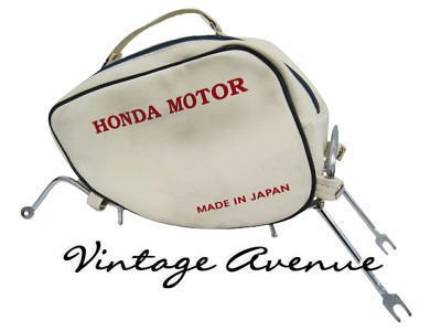 HONDA C50 C65 C70 C90 LEGSHIELD BAG W/ CHROME RACK [BL]