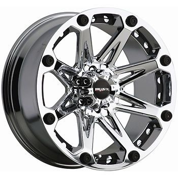 20x9 Chrome Ballistic Jester 8x6.5  12 Wheels Trail Grappler 35