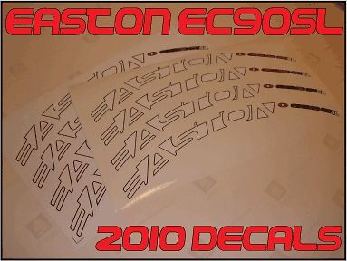 2010 EASTON EC90 SL STYLE WHEEL DECALS STICKERS EC 90