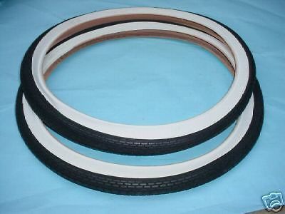 BICYCLE TIRES WHITE WALLS 26 X1.75 MIDDLE WEIGHT  MURRAY