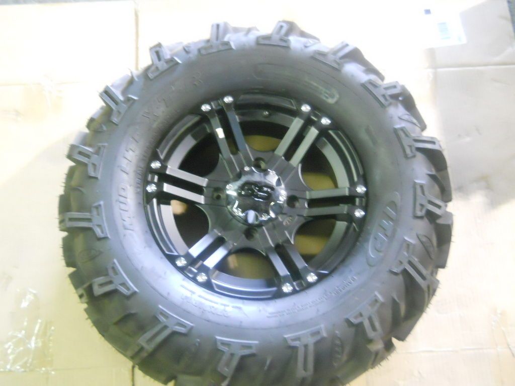 ITP SS112 4/110 5+3 ATV WHEEL & 6 PLY ITP MUDLITE 27X12X14 TIRE #57