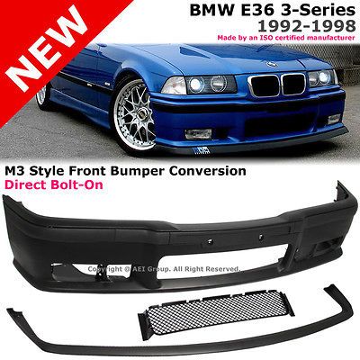 BMW E36 3 Series 318i 320i 325i 328i 92 98 M3 PP Front Bumper Cover