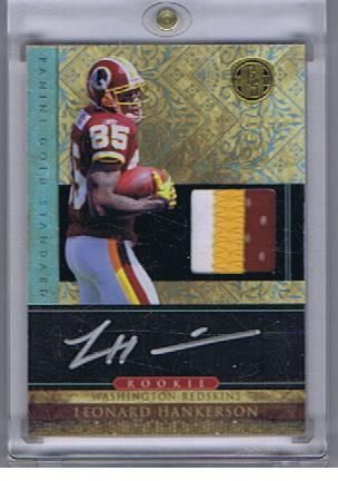 2011 Panini Gold Standard Leonard Hankerson Auto Patch RC 525 Redskins