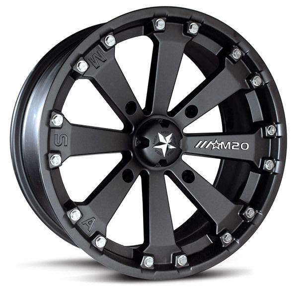 MSA M20 Kore ATV UTV Wheels Rims Black 16 2013 Polaris Ranger XP 900