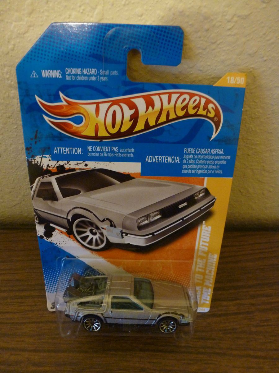 Hot Wheels 2011 Back to the Future Time Machine DeLorean NOC NIB Dated