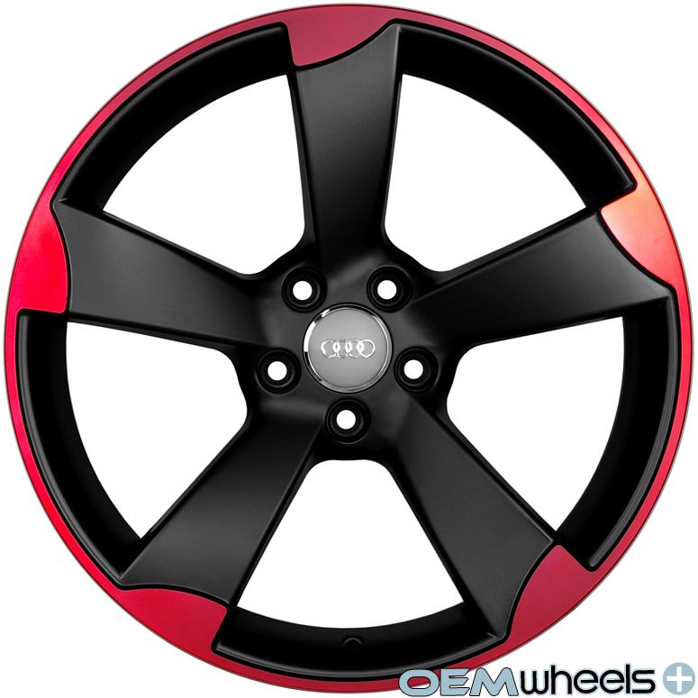 Red RS3 Wheels Fits Audi A5 S5 RS5 B8 8T Coupe Cabriolet Rims