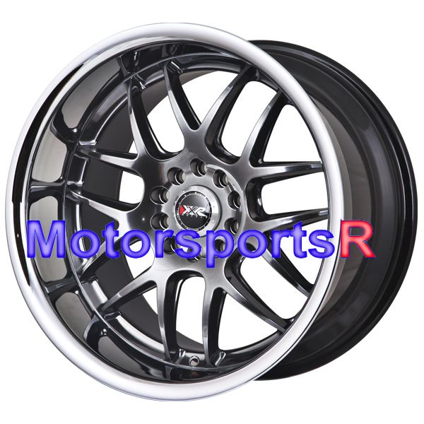  Chromium Black Rims Wheels Staggered 5x114 3 09 13 Nissan 370z Nismo