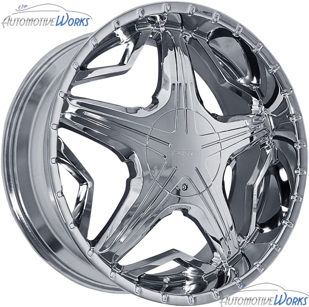 22x8 5 Forte Virus 5x114 3 5x4 5 5x120 35mm Chrome Wheels Rims Inch 22