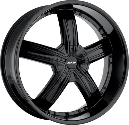 26 inch MKW M103 Black New Wheels Tires 305 30 26 Fit Chevy Ford Dodge