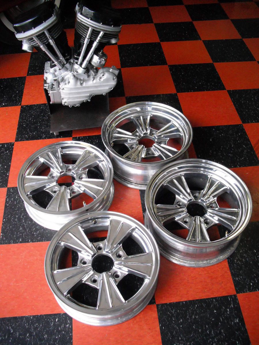  WHEELS RIMS FULLY POLISHED FIT HOT ROD STREET RAT ROADSTER FORD 29