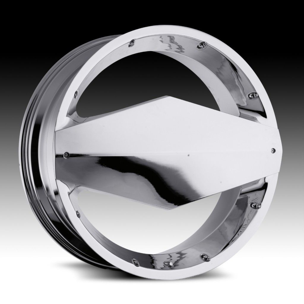 22 inch Vision Morgana Chrome Wheels Rims 5x110 32