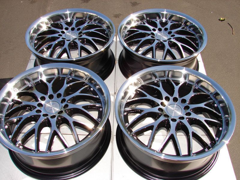 Wheels Black Tires Volvo C30 C70 S40 S60 S80 V50 V70 5 Lug Rims
