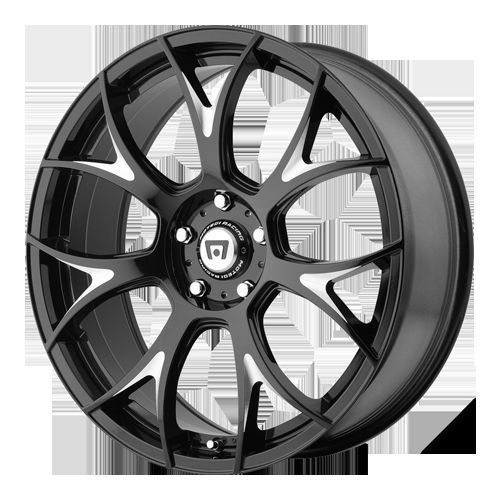 MR126 Black Milled 5x112 w 38 Et MR12621057338 Wheels Rims