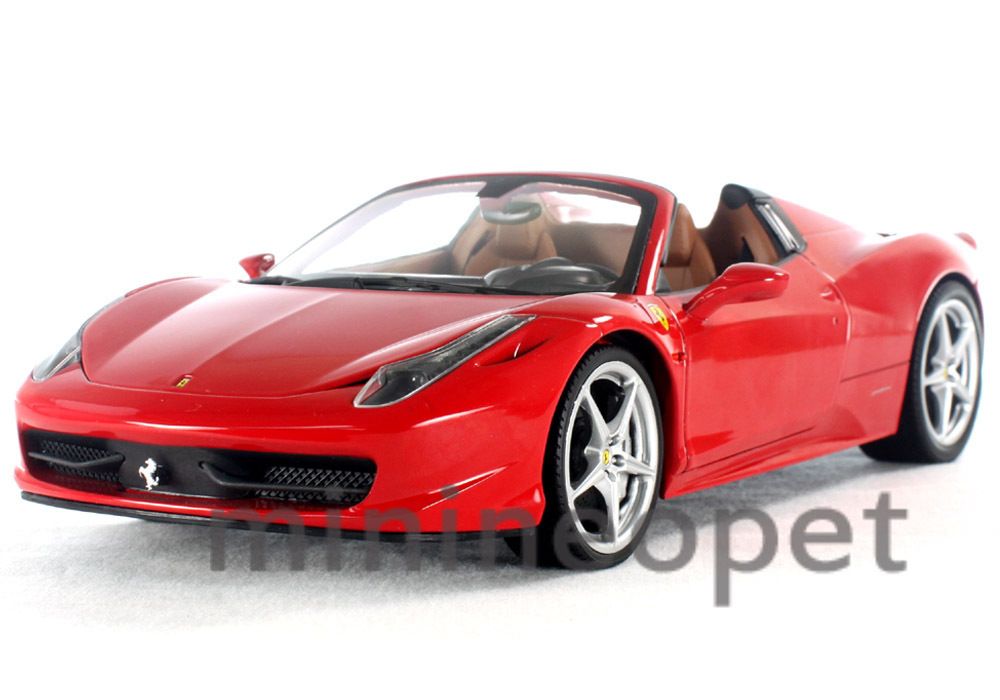 Hot Wheels X5527 Ferrari 458 Italia Spider 1 18 Diecast Red