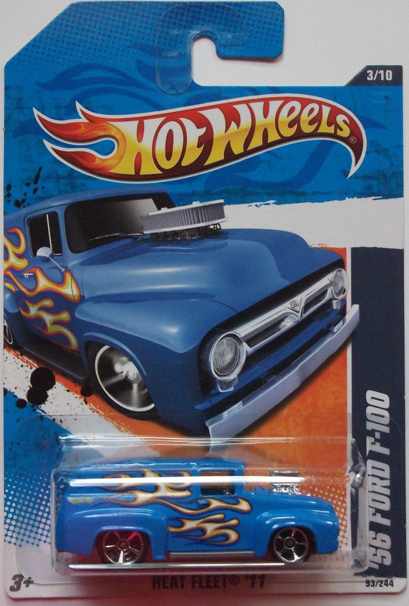 2011 Hot Wheels 56 Ford F100 Col 93 Blue Version