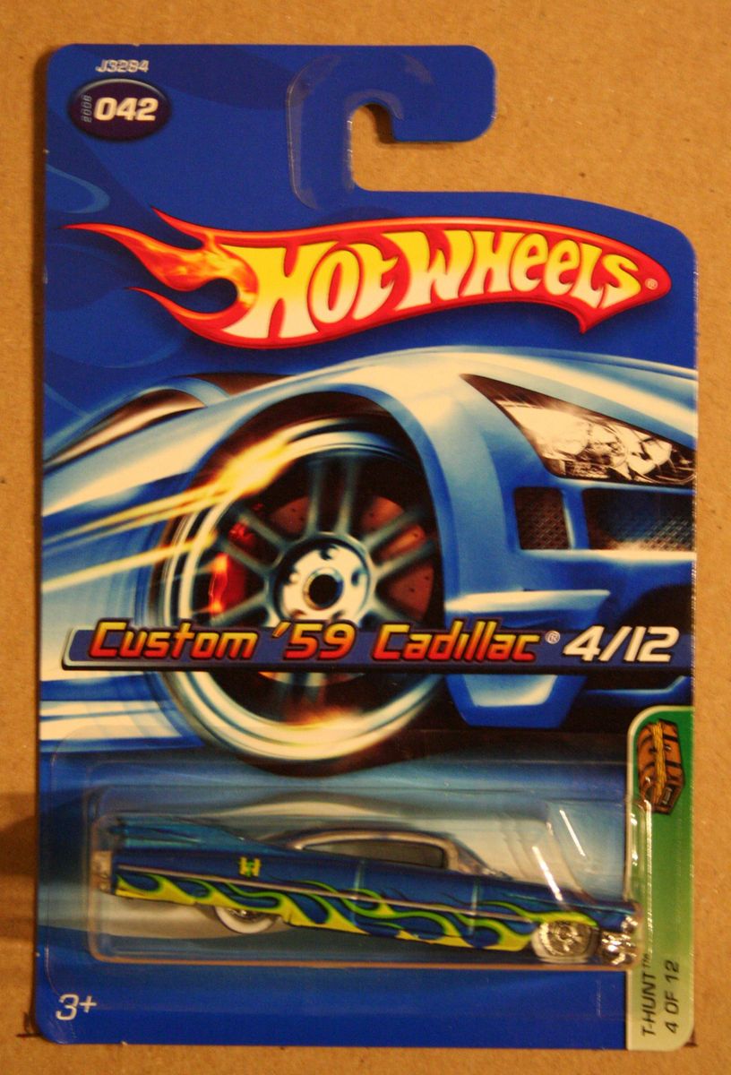 Hot Wheels 2006 Treasure Hunt #4 of 12 Custom 59 Cadillac Blue WW RR