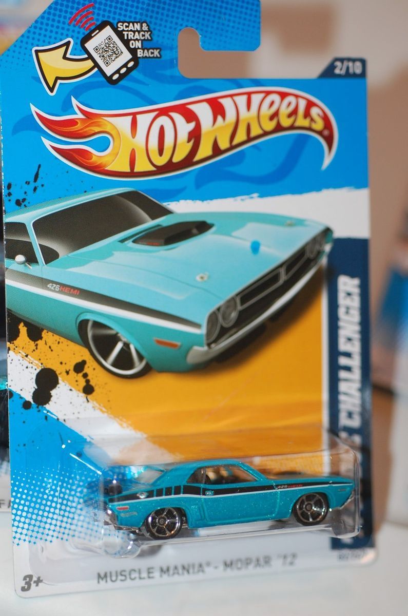 2012 Hot Wheels 71 Dodge Challenger 426 Hemi Teal Mopar Mania