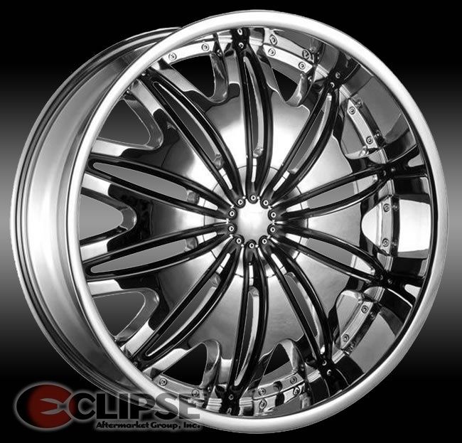 18x7 5 Et 38 Chrome Elure 027 Wheels Rims 5 Lug Front Wheel Drive Cars