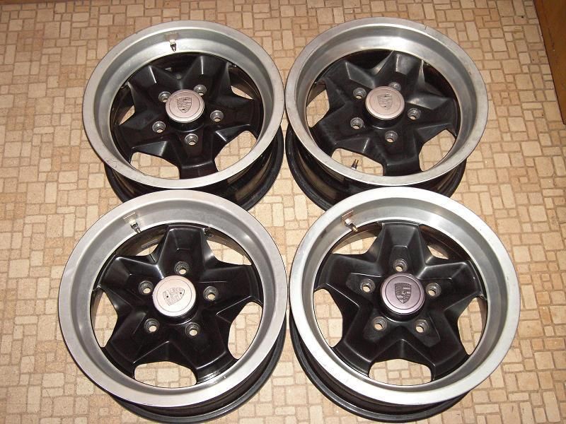 83 84 85 86 PORSCHE 944 911 924 ALUMINUM WHEELS RIMS SET 15X7 COOKIE