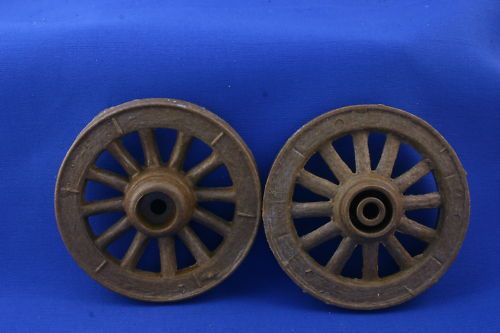 Wood Finish Plastic Wheels for Scale Model 83mm Dia PR